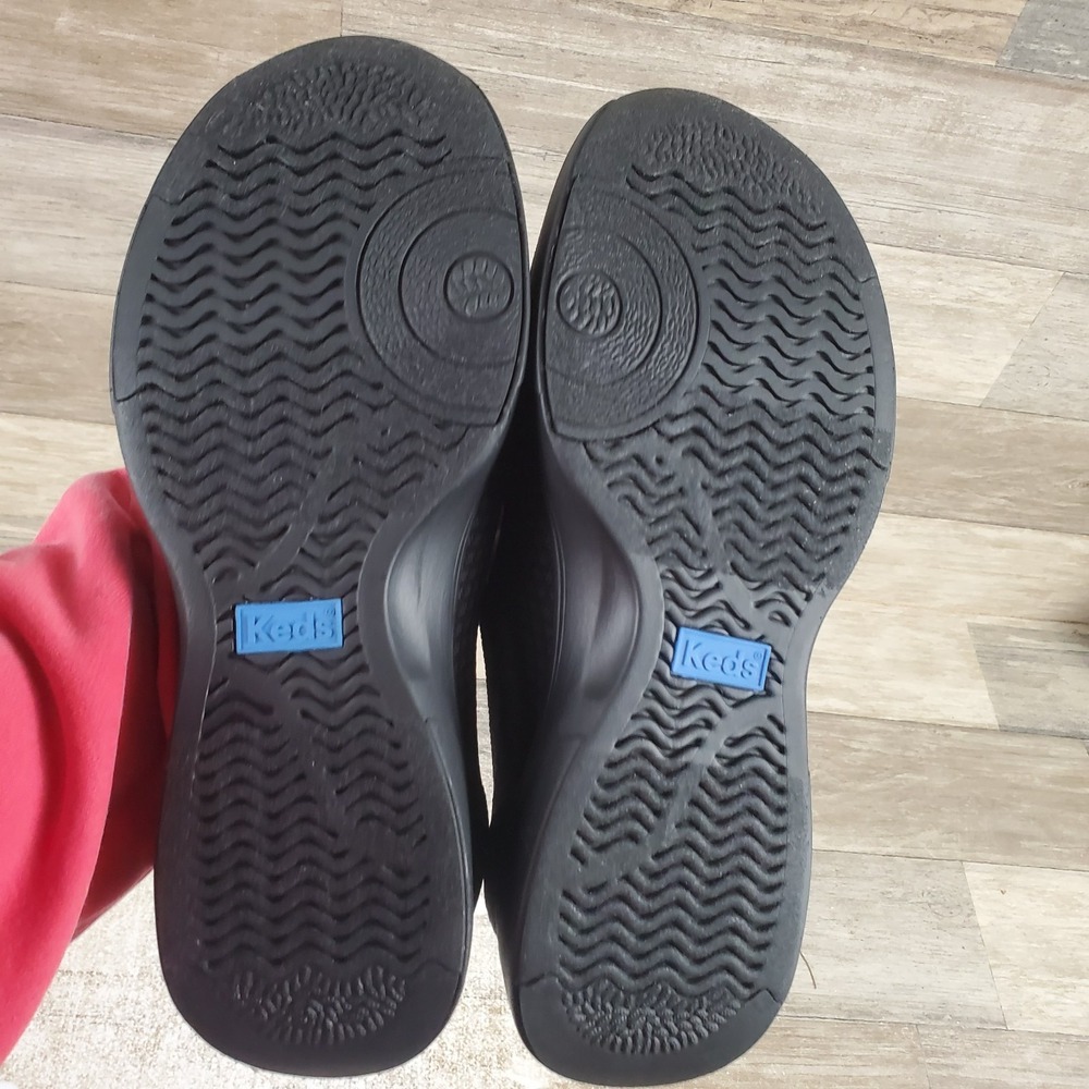 Keds Blisswalk Skimmer Womens Shoes Sz 7.5 Wide Black Knit Round Toe Slip On - Picture 10 of 12